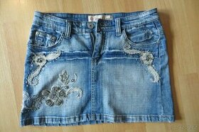 Mini jeansova sukne