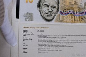 Sada pamětních bankovek Václav Havel -všechny série - 1