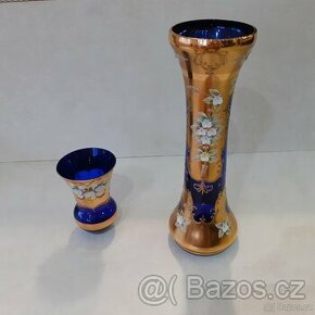 vázy - novoborské sklo - 1