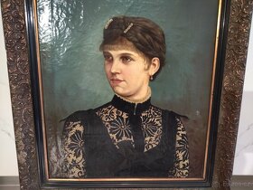 Obraz Olej na plátně rok 1887 - Zámecký obraz vysoké kvality