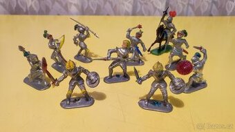 Staré figurky rytířů Jean Hoefler West Germany