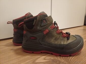 Keen Redwood Mid Wp Youth steel grey/red dahlia EU 34