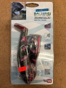 Balzer Adrenalin Arctic Shad 200 g Black/pink fireshark