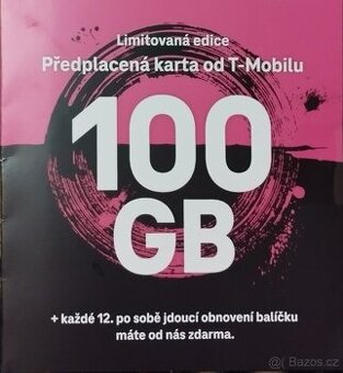 SIM karta 100 GB od T-MOBILE...