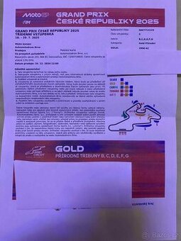 MOTOGP VSTUPENKA GOLD