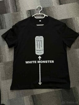 White Monster tričko L - 1