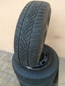 Zimní pneu na discích 165/70 R14, rozteč 5x100