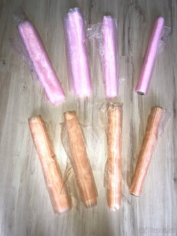 Organza role, šířka 36 cm, použitá.