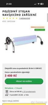 Pojízdný stojan na solární plachtu