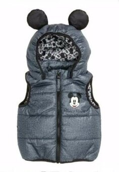 Zateplená vesta Mickey Mouse H&M vel. 92