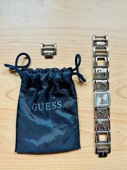 Dámské elegantní hodinky Guess s kovovým náramkem