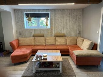 Sedací souprava - broušená kůže NE KOŽENKA