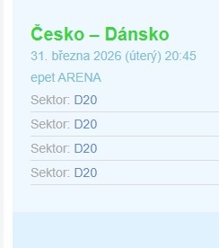 Česko - Dánsko