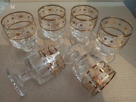 Pozlacené skleničky