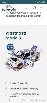 Deagostini SKODA 130 RS 1:8