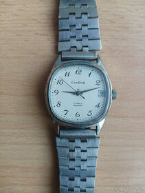 Staré retro náramkové hodinky Cardinal 17 Jewels ShockProof - 1