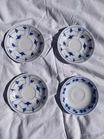 porcelánové podšálky modrý vzor kytky - China - 1