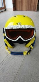 Dětská lyžařská helma + brýle - 1
