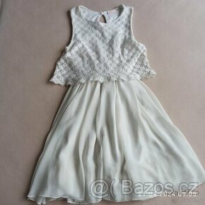 Bílé šaty, vel. cca 8 – 10 let - 1