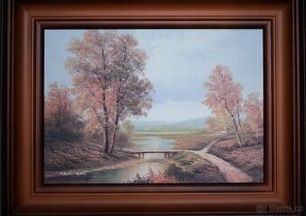 Prodám obraz krajiny - autor M.Wall - 1