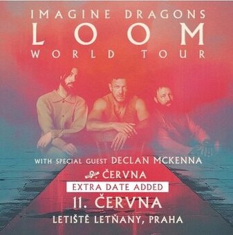 Prodám vstupenky Imagine dragons 11. 6. 2025 Letňany