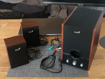 Reproduktory Genius SW-HF 1700, 2.1, dřevo, 45W