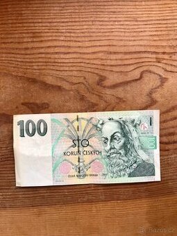 Bankovka 100,- s tenkým proužkem - 1