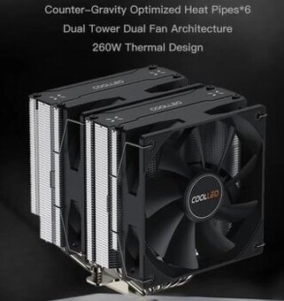 Cpu chladič B60T / 260W / Noctua 120