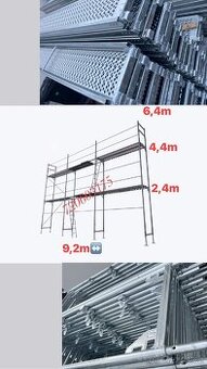 prodám  rámové lešení, 59m2, system baumann