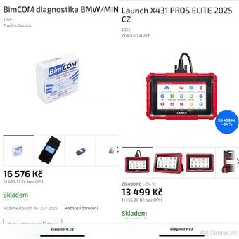 Prodám diagnostiku BMW/Mini a ostatní značky