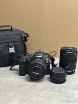 Canon EOS R6 Mark II + 2 objektivy + adaptér – TOP STAV