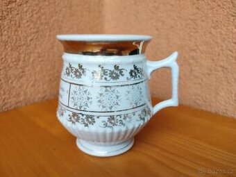 STARÝ PORCELÁNOVÝ HRNEK, MUŠLAK. - 1