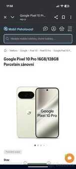 Google Pixel 10 Pro 128 Porcelán starý měsíc - Výměna