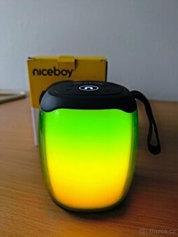 Bezdrátový bluetooth reproduktor svítící Powerbanka