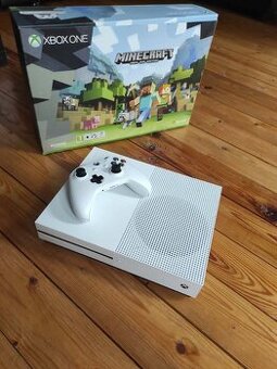 Xbox one S, 500gb Minecraft 2014 edition s mechanikou+ 3 hry