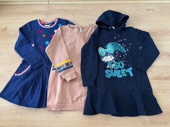 Tepláková šaty v.134 - 3x