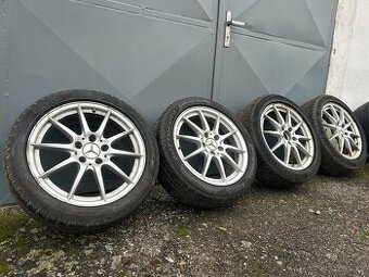 Alu kola R17 5x112 Mercedes + zimní pneu 205/50/17