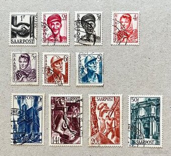 Známky Saarland 1948, ražené