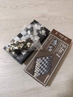 3 v 1 Šachy, dáma, vrhcáby