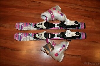 divcí lyže Atomic 70 cm , lyžaky Elan