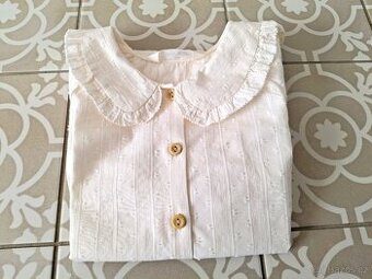 Nová s visačkou košile Zara 140 krajkový límec i kroj