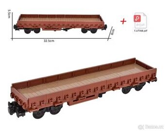 LEGO® City , nízkostěnný pložinový nákladní vůz, kopie Lego,