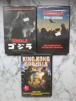 Sada 3x DVD filmy Godzilla