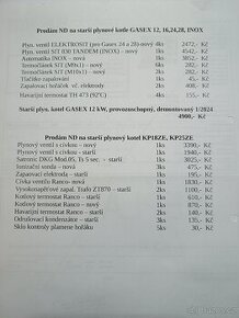 ND na kotel Gasex a KP18ZE, KP25ZE - ukončení živnosti
