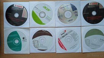 Instalační CD-různé, Canon,Acer,LG, 11 kusů