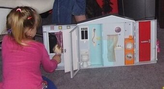 Zvukový rozkládací domeček pro panenky