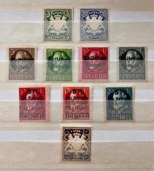 Bayern, čisté známky 
