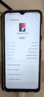 Samsung Galaxy A13 – krásný stav, Android 14