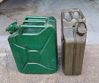 Plechové kanystry