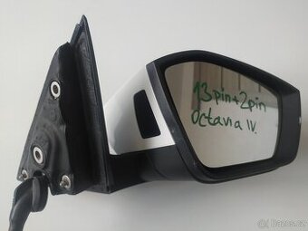Škoda Octavia 4 zpětne zrcatko prave 13 pin 5E3